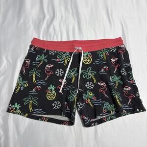 Chubbies Shorts Mens XL Lounge Boomshakalaka Christmas Flamingo Funky Print